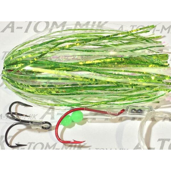 A-Tom-Mik Tournament Rigged Fly, Alewife Green Glow