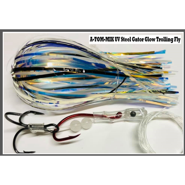 A-Tom-Mik Tournament Series Fly. Steel Gator Glow