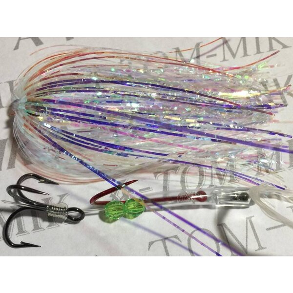 Tournament Rigged Fly, Mirage Pearl Shred