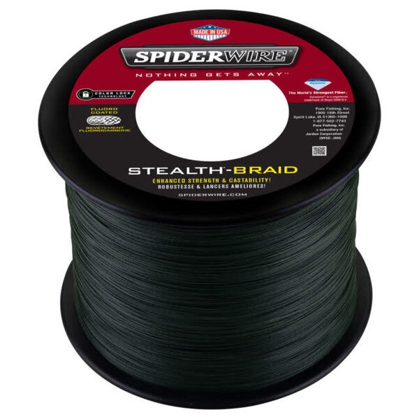 SpiderWire Stealth Braid Moss Green Bulk Spool