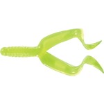 Mister Twister 4" Double Tail. 10pk. Chartreuse