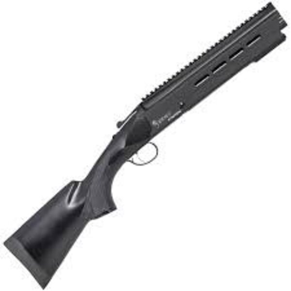 Serengeti S-Tactical 12" BBL Over/Under 12GA, 2-3/4"Steel Receiver Black Synthetic w/ Ejectors