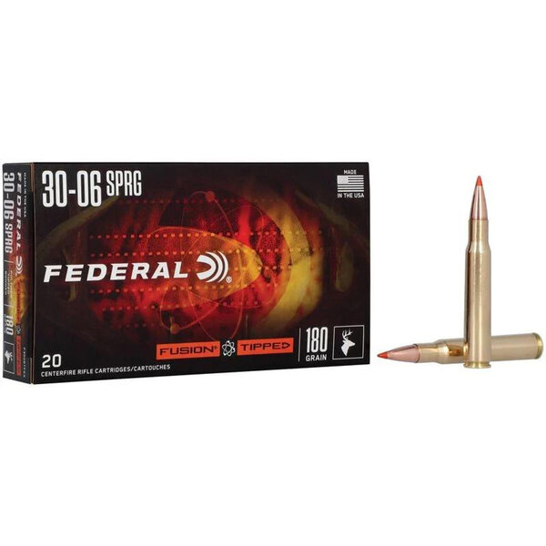 Federal Fusion Tipped 30-06 Win 180gr Bonded Ammunition