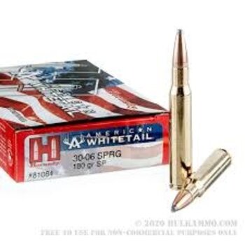 Hornady American Whitetail Rifle Ammo 30-06 SPRG 180Gr