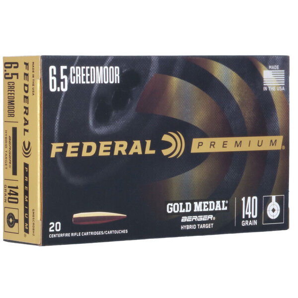 Federal Federal Gold Medal 140gr Berger Hybrid Target Ammunition