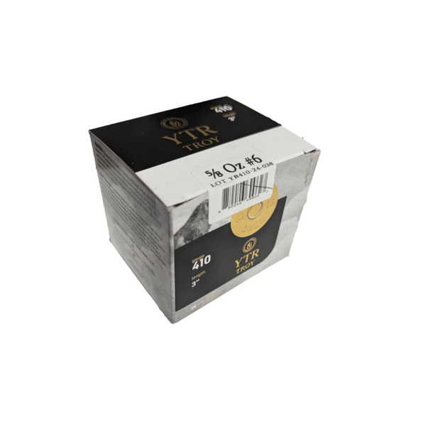 YTR Troy 410ga 3" 5/8OZ #6 Ammunition Box of 25