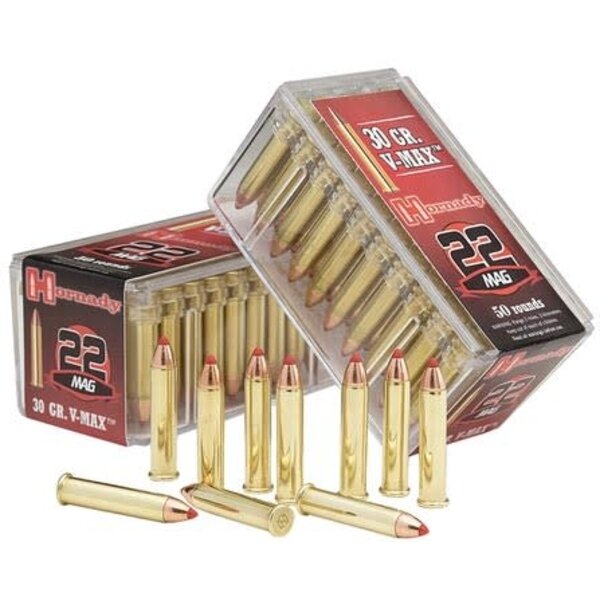 Hornady Varmint Express Ammo 22 WMR 30gr V-Max 50 Rounds