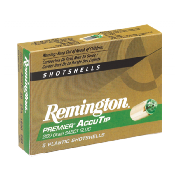 Remington Remington Premier AccuTip Shotshells 20ga 260gr 2-3/4" Sabot Slug 5 Rounds