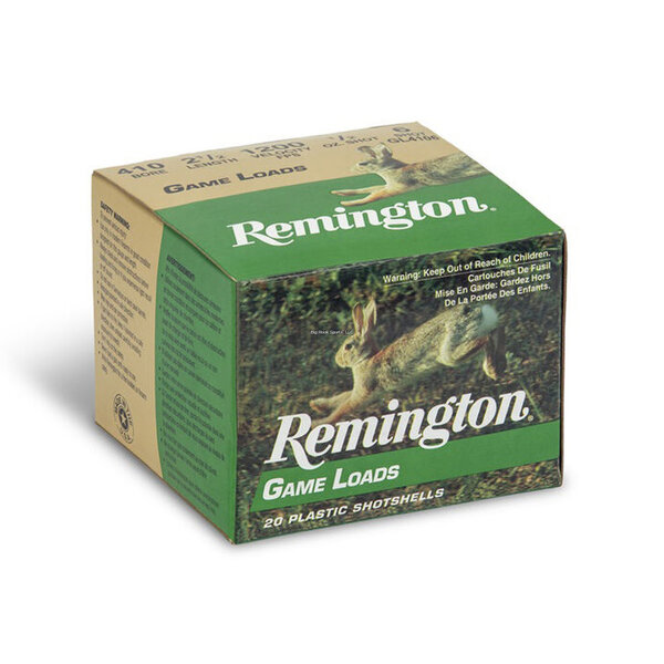 Remington Remington Game Loads 410 Gauge 2.5" 1/2oz. #6 Shot 20 Rounds