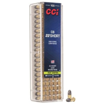 CCI CCI 22 CB Short Conical Ball Ammo Lead Round Nose 29Gr 710 fps