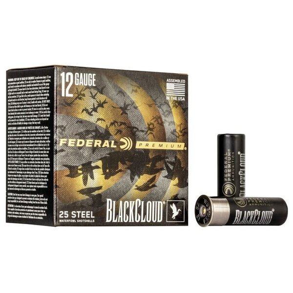 Federal Federal Premium Black Cloud12 Ga 3" #BB 1 1/4 oz Steel Shot - 25 Rds