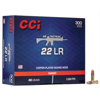 CCI CCI AR Tactical 22 LR 40gr Copper Plated RN 1200 fps Ammuniiton