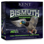 Kent Bismuth Waterfowl Ammo, 12ga 2-3/4" 1-1/4oz #4 Shot 1350fps Non-Toxic 25rds