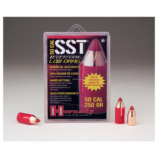 Hornady 50CAL Sabot 250GR SST Low Drag Bullets