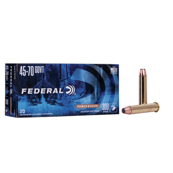 Federal Power-Shok Rifle Ammo 45-70 Government 300gr Speer Hot-Cor Hollow Point 20 Rounds