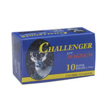 Challenger Challenger Ammo, 12ga 2-3/4" 1-1/8oz Rifled Slug