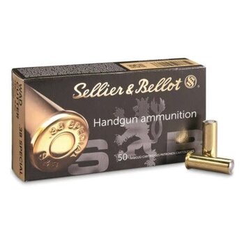 Sellier & Bellot Sellier & Bellot 38 Spl 148gr Wadcutter Box of 50