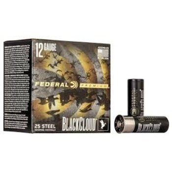 Federal Black Cloud FS Steel Shotshells 12g. 2-3/4 1-1/8oz 1500 fps #3 25/ct