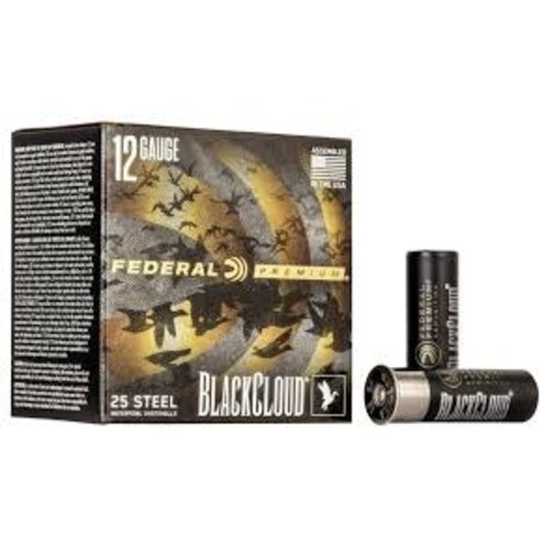 Federal Black Cloud FS Steel Shotshells 12g. 2-3/4 1-1/8oz 1500 fps #3 25/ct
