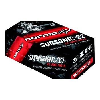 Norma Norma 22 LR Tac-22 Subsonic 40gr HP Ammunition Brick of 500