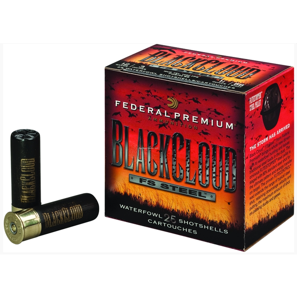 Federal Black Cloud Waterfowl Shotshell 12ga 3-1/2" 1-1/2oz BB, 25 Rnd per Box
