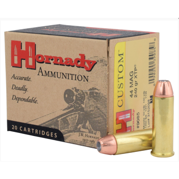 Hornady 9085 XTP Custom Pistol Ammo 44 MAG, 240 Gr, 1350 fps, 20 Rnd, Boxed