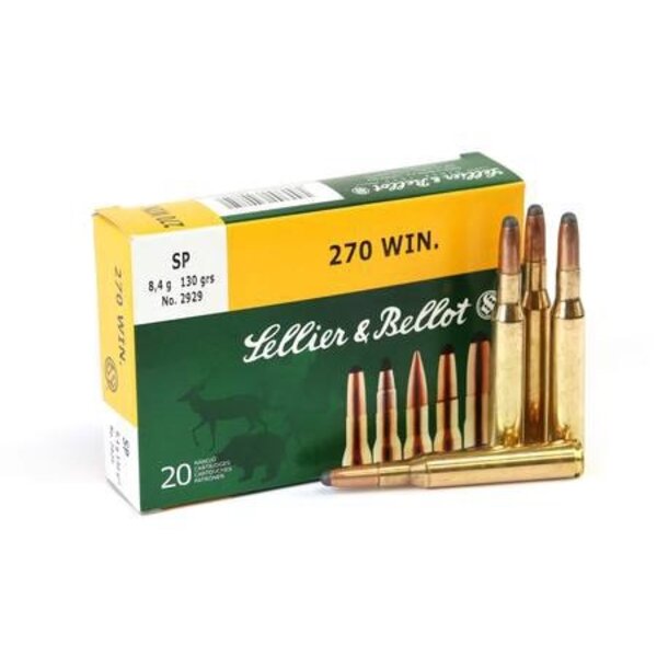Sellier & Bellot Sellier & Bellot Ammo, 270win 130gr Soft Point 20rds