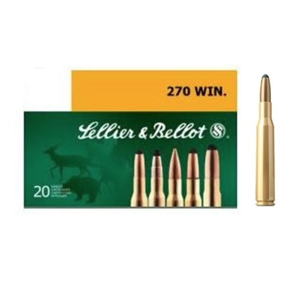 Sellier & Bellot Sellier & Bellot Ammo, 270win 130gr Soft Point 20rds