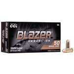 CCI CCI Blazer Brass 9mm Luger 124gr FMJ Ammunition Box of 50