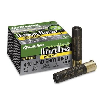 Remington Remington Ultimate Home Defense Shotshells 410 ga 2-1/2" 4 plts #000 1225 fps 15/ct