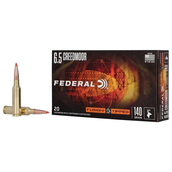 Federal Fusion Tipped 6.5 Creedmoor 140 Grain Ammunition Box of 20
