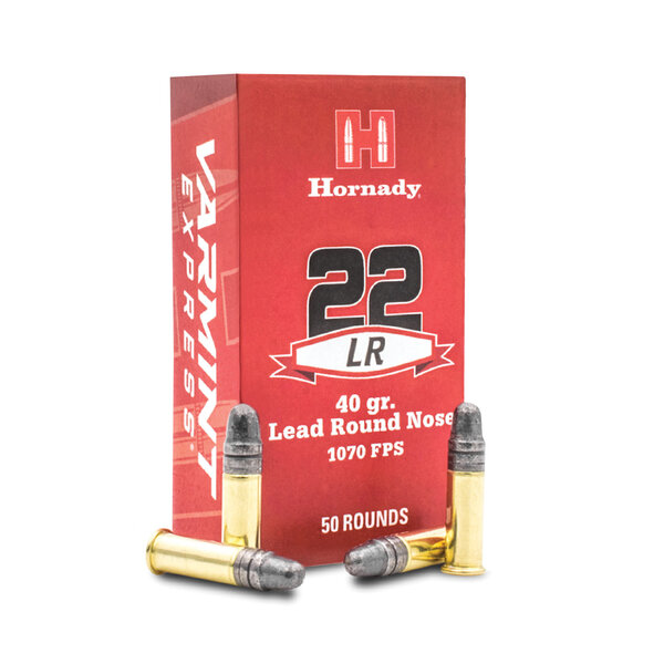 Hornady Varmint Express Ammunition, 22 Long Rifle 40 Grain, Lead Round Nose - Box of 50