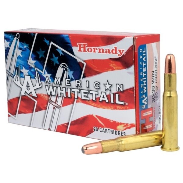 Hornady Amercian Whitetail 30-30 WIN 150 GR Interlock Round Nose Ammunition