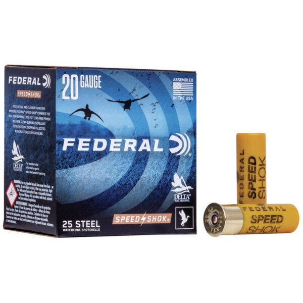 Federal Federal Standard Speed-Shok 20 Gauge 2.75" 3/4 Oz 4 Shot 25 Bx