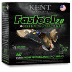 Kent Kent Fasteel 2.0 Precision Plated Steel Waterfowl Ammo, 20ga 3" 7/8oz #4 Shot 1550fps 25rds