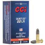 CCI CCI Quiet 22lr 40gr Lead Round Nose Ammunition Per Brick of 500
