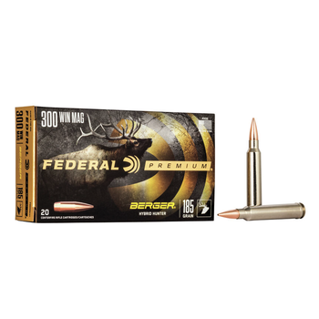 Federal Premium Berger Hybrid Hunter Ammo, 243 Win 95gr 3050fps 20rds