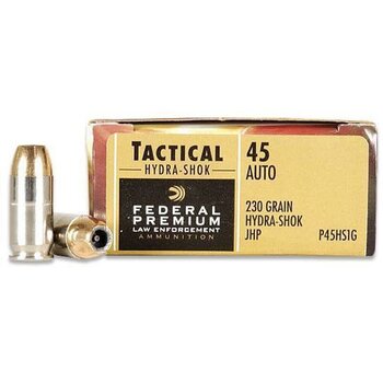 Federal P45HS1 Premium Personal Defense Pistol Ammo 45 ACP
