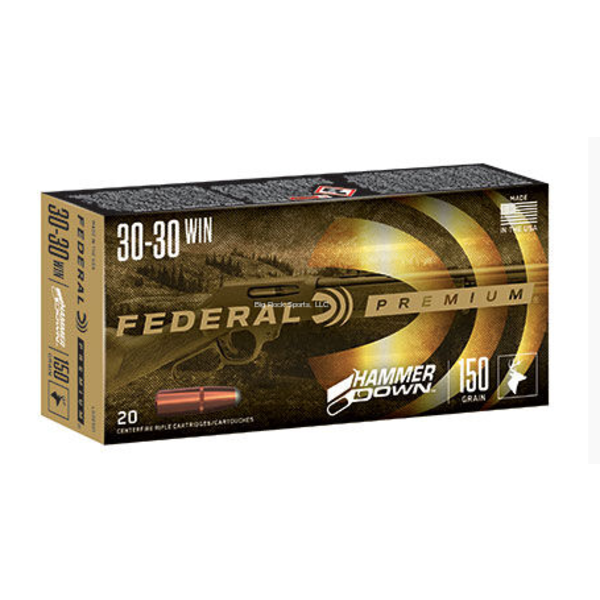 Federal Federal LG30301 Hammer Down, 30-30 WIN, 150 Grain, 20 Round Box