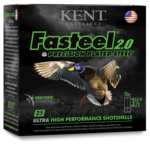 Kent Fasteel 2.0 Precision Plated Steel Waterfowl Ammo, 12ga 3" 1-1/8oz #1 Shot  1560fps 25rds