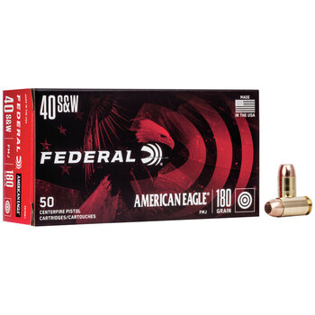 Federal American Eagle 40S&W 180 gr FMJ Ammunition