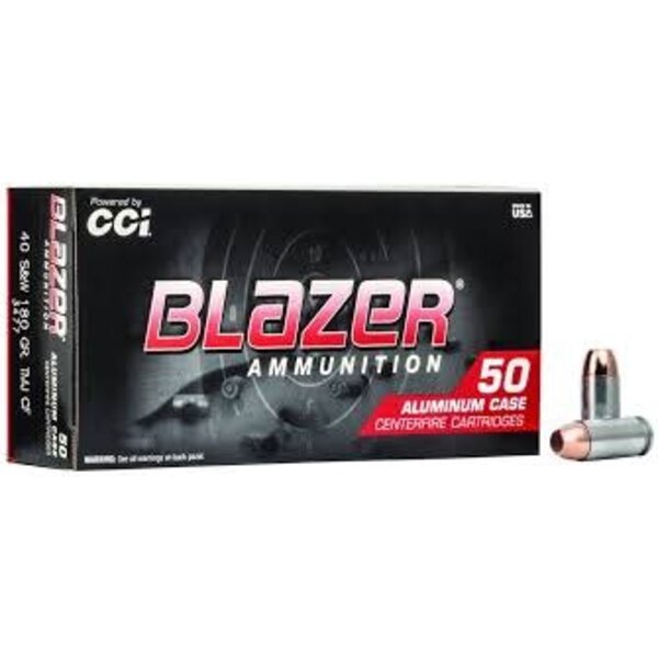 CCI CCI Blazer CleanFire 40 S&W180 gr TMJ Ammunition 50 Per Box