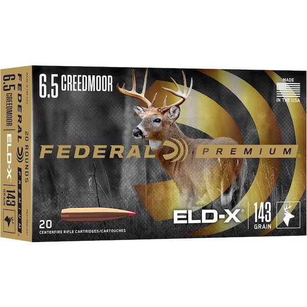 Federal  ELD-X 6.5 Creedmoor 143gr Ammunition