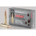 PPU PPRM5561 Rangemaster Rifle Ammo 5.56x45 FMJBT, 55 Gr, 20 Rnd