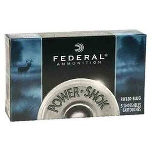 Federal 10ga Power-Shok Rifled Slug Box of 5