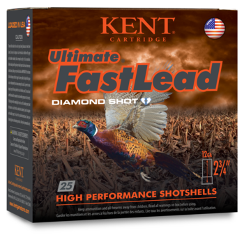 Kent Kent Ultimate Fast Lead Ammo, 12ga 2-3/4" 1-1/4oz #4 Shot 1350fps