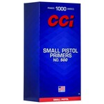 CCI #500 Small Pistol Primers Box of 1000