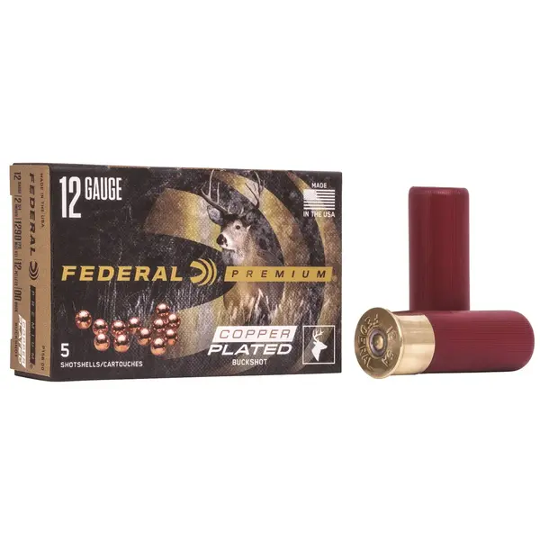 Federal Federal Premium OO Buck 2.75in 12ga 12 Pellets 1290fps