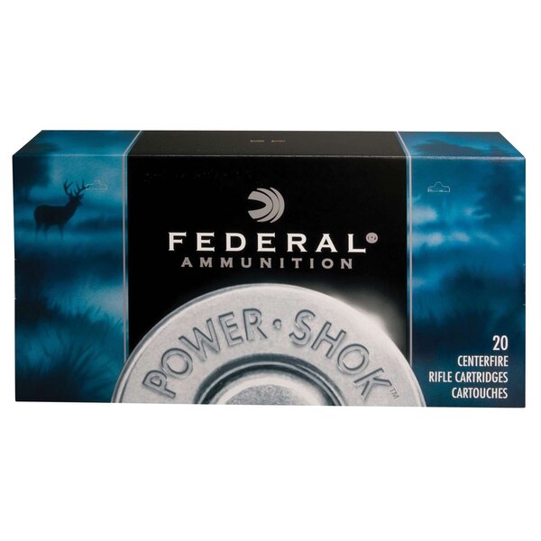 Federal Federal 7RA Power-Shok 7mm Rem Mag 150 gr Jacketed Soft Point (JSP) 20 Bx