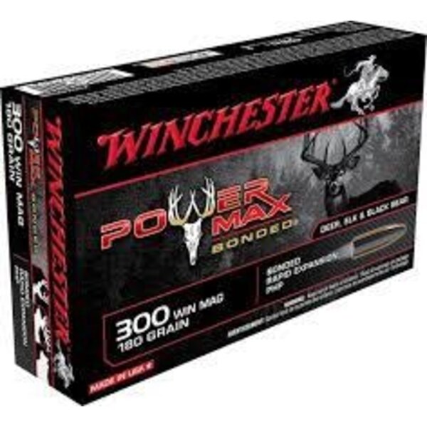 Winchester Winchester Super-X Power Max Bonded Ammo 300 Win Mag 180gr  2960fps 20 Rounds